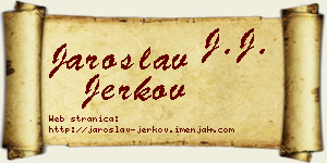 Jaroslav Jerkov vizit kartica